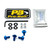 Aluminium Screen Kit 4 Bolts and Collars Blue
