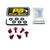 Aluminium Screen Kit 6 Bolt Red