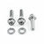 Aluminium Brake & Clutch Lever Perch Pinch Bolt Kit Race Spec Etched Silver