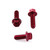 Aluminium Brake & Clutch Lever Perch Pinch Bolt Kit Race Spec Etched Red