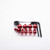 Aluminium Mudguard & Hugger Bolt Kit Red