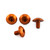 Aluminium Mudguard & Hugger Bolt Kit Orange