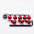 Aluminium Mudguard & Hugger Bolt Kit Red
