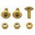 Aluminium Number Plate Kit 10 Gold