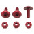 Aluminium Number Plate Kit 10 Red
