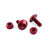 Aluminium Number Plate Kit 20 Red