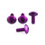 Aluminium Number Plate Kit Purple