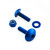 Aluminium Reservoir Mount Bolt Kit Front & Rear Brake Blue