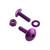 Aluminium Reservoir Mount Bolt Kit Front & Rear Brake Purple