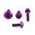 Aluminium Reservoir Mount Bolt Kit Front & Rear Brake Purple