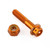 Aluminium Reservoir Mount Bolt Kit Rear Brake Race Spec Etched Orange
