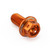 Aluminium Reservoir Mount Bolt Kit Rear Brake Race Spec Etched Orange