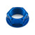 Aluminium Flanged Top Yoke Nut M24x(1.00mm) (Open) Blue