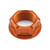 Aluminium Flanged Top Yoke Nut M24x(1.00mm) (Open) Orange