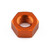 Aluminium Full Nut M8x(1.25mm) Left Hand Thread Orange