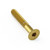 Stainless Steel Countersunk Bolt M6x(1.00mm)x40mm Gold