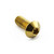 Stainless Steel Dome Head Bolt M10x(1.25mm)x25mm Gold