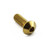 Stainless Steel Dome Head Bolt M10x(1.25mm)x30mm Gold