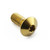 Stainless Steel Dome Head Bolt M8x(1.25mm)x20mm Gold