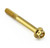 Stainless Steel Flanged Hex Head Bolt M6x(1.00mm)x50mm Race Spec Gold