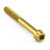 Stainless Steel Socket Cap Bolt M6x(1.00mm)x50mm Gold