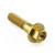 Stainless Steel Shouldered Flange M6x(1.00mm)x25mm Gold