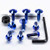 Titanium Mudguard & Hugger Bolt Kit Blue