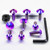 Titanium Mudguard & Hugger Bolt Kit Purple Haze