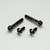 Stainless Steel Rear Brake Reservoir & Master Cylinder Bolt Kit Black