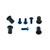 Titanium Screen Kit 4 Bolt Blue