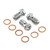 Stainless Steel Banjo Bolt Single M10x(1.00mm) Race Spec Rear Caliper Pack x3