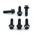 Stainless Steel Disc Bolt Race Spec Rear Pack x6 Black