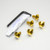 Stainless Steel Exhaust Heat Shield Mount Bolts Gold