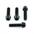 Stainless Steel Front Axle Pinch Bolt Set Black
