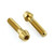 Stainless Steel Front Axle Pinch Bolt Set Gold