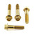 Stainless Steel Front Axle Pinch Bolt Kit Gold