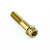 Stainless Steel Rear Brake Lever Pivot Bolt Kit Flanged Socket Cap Race Spec Gold