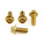 Stainless Steel Pillion Footrest Hanger Bolt Kit Gold