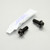 Stainless Steel Rear Brake Mounting Bolt Kit Black