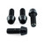 Stainless Steel Rider Footrest Hanger Bolt Kit Black