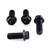 Stainless Steel Rider Footrest Hanger Bolt Kit Black