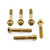 Stainless Steel Top & Bottom Yoke Pinch Set Gold