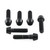 Stainless Steel Top & Bottom Yoke Pinch Set Black