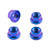 Titanium Sprocket Nuts M10x(1.25mm) Pack x4 Purple Haze