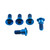 Titanium Disc Bolt To Fit Suzuki M8x22mm Pack x5 Blue