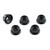 Titanium Sprocket Nuts M10x(1.00mm) Bi-Hex Lock Pack x5 Black