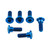 Titanium Disc Bolt To Fit Honda M8x24mm Pack x6 Blue