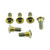 Titanium Disc Bolt To Fit Suzuki M8x22mm Pack x6 Gold