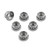Titanium Sprocket Nuts M10x(1.25mm) Bi-Hex Lock Pack x6