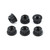Titanium Sprocket Nuts M8x(1.25mm) Bi-Hex Lock Pack x6 Black